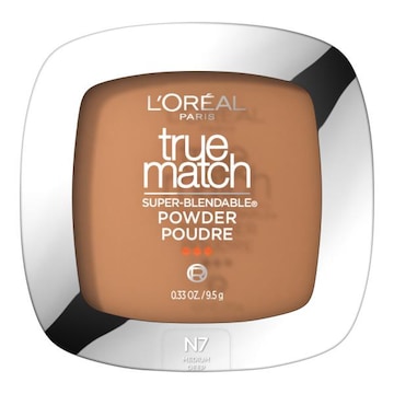L'Oreal Paris True Match Super-Blendable Oil Free Makeup Powder N7 Medium Deep