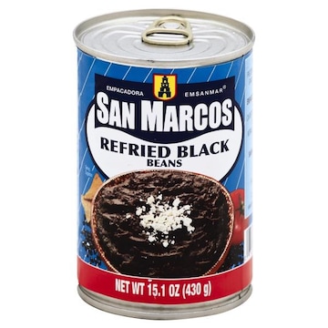 San Marcos Black Beans, Refried