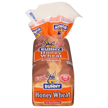 Bunny Bread, Honey Wheat, Original