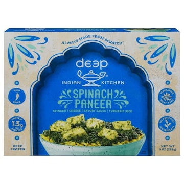 Deep Indian Kitchen Spinach Paneer, Mild Spice