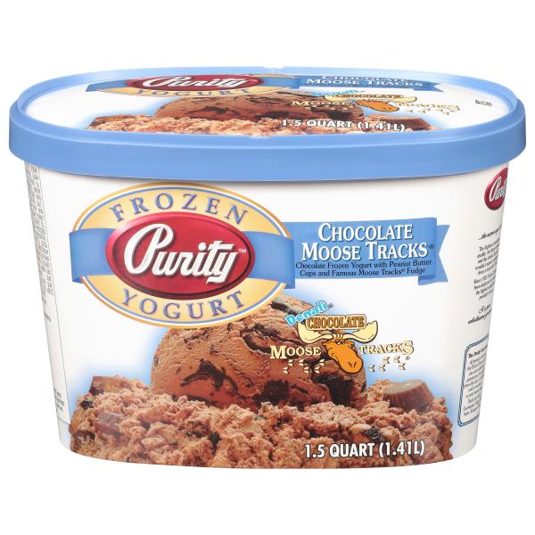 Purity Frozen Yogurt, Chocolate Moose Tracks 