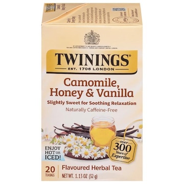 Twinings Tea Bags Honey & Vanilla Camomile Caffeine-Free Flavoured Herbal Tea