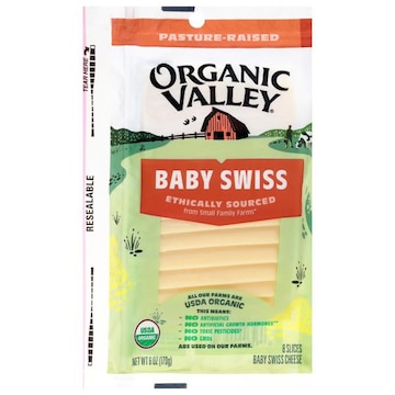 Organic Valley Baby Swiss Cheese Slices
