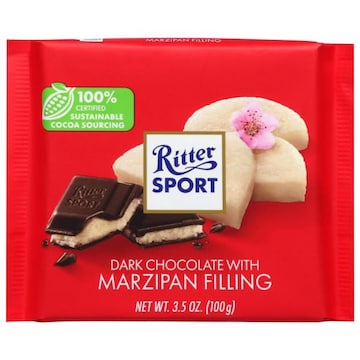Ritter Sport Dark Chocolate with Marzipan Filling