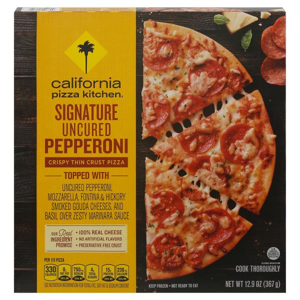 California Pizza Kitchen Pizza, Crispy Thin Crust, Signature, Uncured