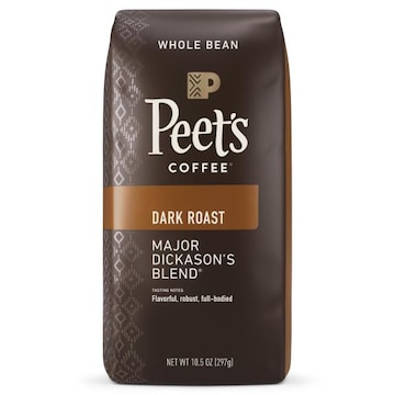 Peet's Coffee & Tea Major Dickason's Blend, Dark Roast Whole Bean Coffee - 10.5oz Bag