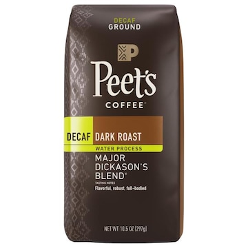Peet's Coffee & Tea Decaffeinated Major Dickason's Blend Dark Roast Ground Coffee - 10.5oz Bag