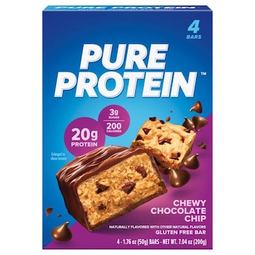 Pure Protein Bars, Gluten Free, Chewy Chocolate Chip