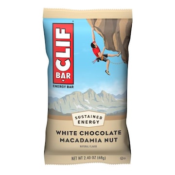 CLIF CLIF BAR - White Chocolate Macadamia Nut Flavor - Made with Organic Oats - Energy Bars - Non-GMO - Plant Based Protein Bars (1 Count)