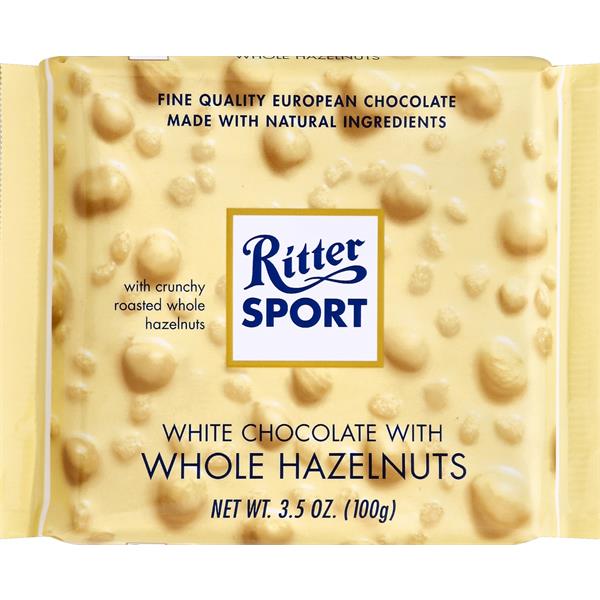 Ritter Sport White Chocolate, with Whole Hazelnuts Publix Super Markets