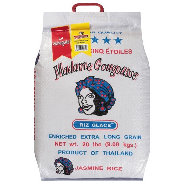 Madame Gougousse Riz Glace Jasmine Rice, Extra Long Grain, Enriched