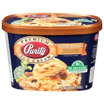 Purity Ice Cream, Premium, Turtle Tracks