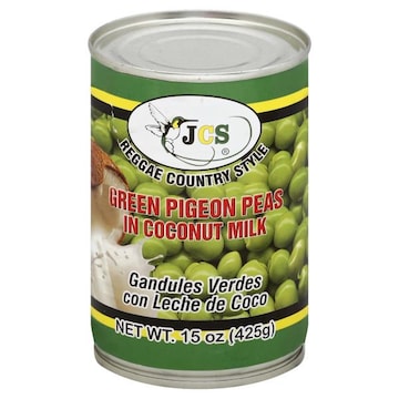 Jcs Pigeon Peas, Green, in Coconut Milk