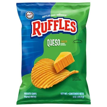 Ruffles Potato Chips, Queso Cheese Flavored