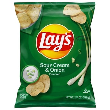 Lay's Potato Chips, Sour Cream & Onion Flavored