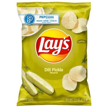 Lay's Potato Chips, Dill Pickle Flavored