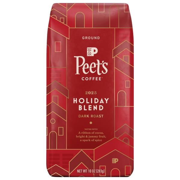 Peet's Coffee & Tea Holiday Blend Dark Roast Ground Coffee 10oz Bag
