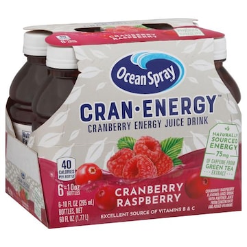 Ocean Spray Cran-Energy Energy Juice Drink, Cranberry Raspberry