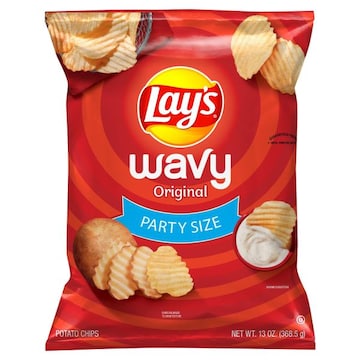 Lay's Potato Chips, Original, Wavy, Party Size
