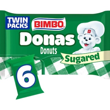 Bimbo Sugared Sugar Donuts, 6 twin packs, 11.1 oz