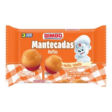 Bimbo Vanilla Muffins, 3 count, 11.10 oz