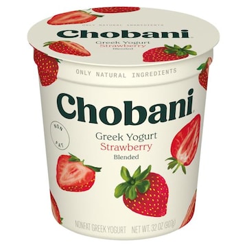 Chobani Yogurt, Greek, Non-Fat, Blended, Strawberry