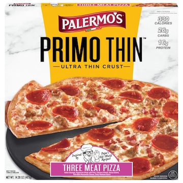 Palermo's Primo Thin Pizza, Ultra Thin Crust, Three Meat Pizza