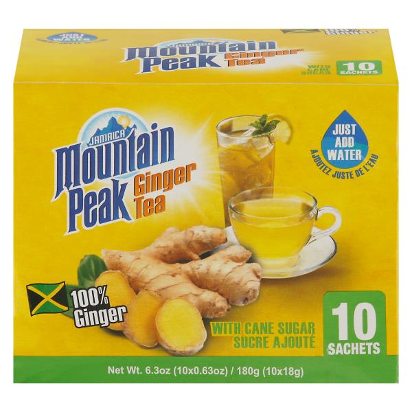 Jamaica Mountain Peak Ginger Tea, with Cane Sugar Publix Super Markets