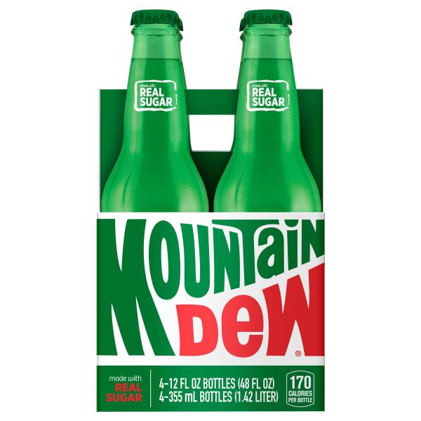 Real Sugar Mountain Dew in Glass Bottles imported from North Carolina Via  Texas : r/mountaindew