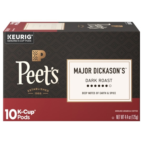 Peet's Coffee & Tea Major Dickason's Dark Roast Coffee Pods