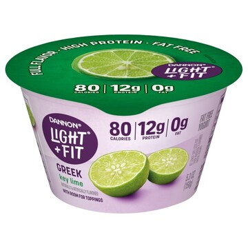 Dannon Light + Fit Yogurt, Fat Free, Key Lime, Greek