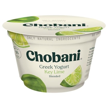 Chobani Yogurt, Greek, Low-Fat, Key Lime, Blended