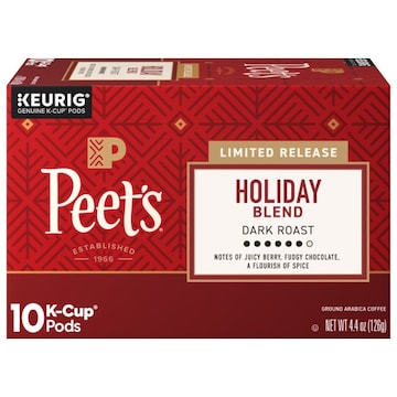 Peet's Coffee Holiday Blend Dark Roast Coffee K-Cup Pods