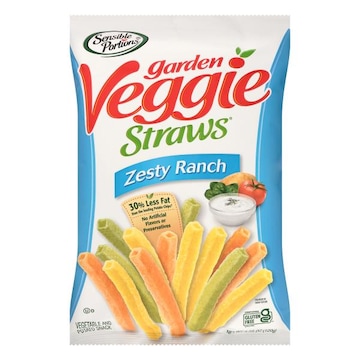 Sensible Portions Garden Veggie Straws Zesty Ranch Vegetable & Potato Snack