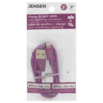 Jensen Charge & Sync Cable, 3 Feet