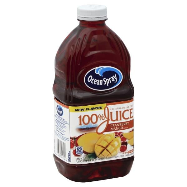 Ocean Spray 100% Juice, No Sugar Added, Cranberry Mango Flavor | Publix ...