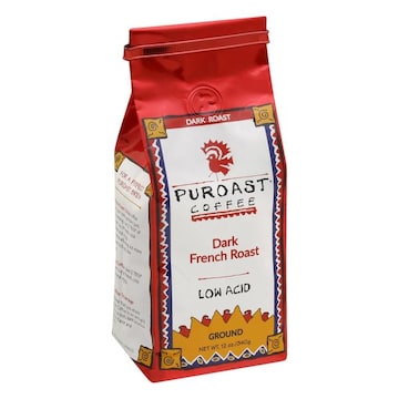 Puroast Coffee, Ground, Dark Roast, Dark French Roast, Low Acid