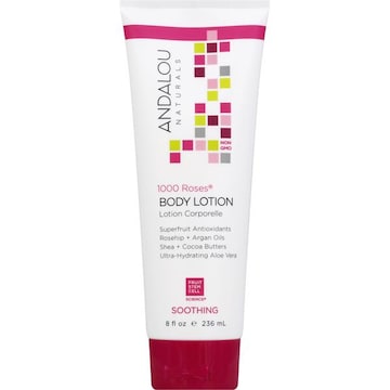 Andalou Naturals Body Lotion, Soothing, 1000 Roses