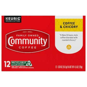 Community Coffee Coffee & Chicory, K-Cup Pods