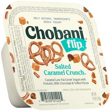 Chobani Flip Greek Yogurt, Low-Fat, Salted Caramel Crunch with Chocolate & Toffee