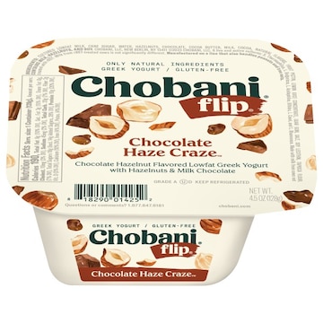 Chobani Flip Greek Yogurt, Low-Fat, Chocolate Hazelnut, Haze Craze