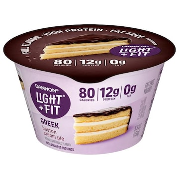 Dannon Light + Fit Fat Free Greek Boston Cream Pie Yogurt