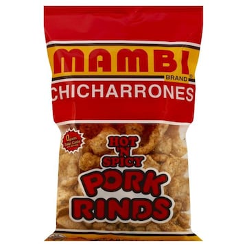 Mambi Pork Rinds, Hot 'N Spicy