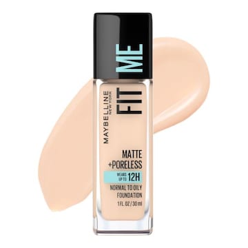 Maybelline Fit Me Matte + Poreless Liquid Foundation Makeup Natural Ivory