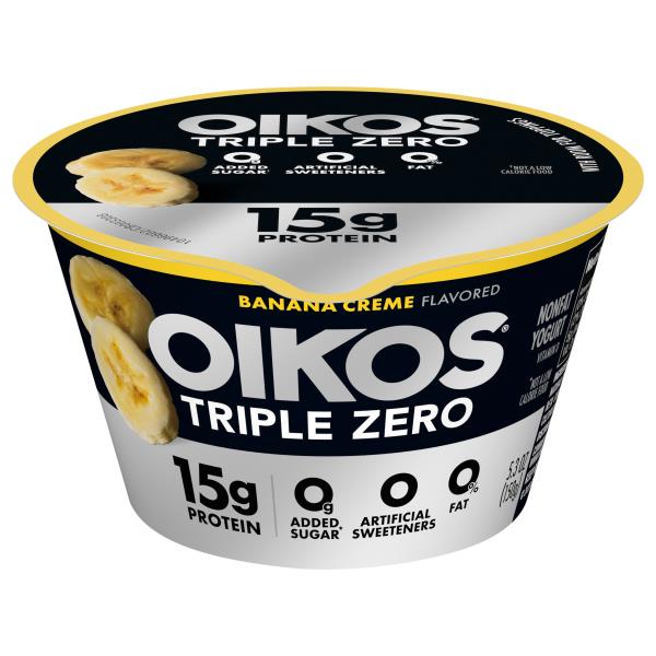 Oikos Triple Zero Nonfat Banana Creme Flavored Yogurt | Publix