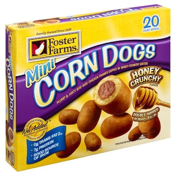 Foster Farms Corn Dogs, Honey Crunchy, Mini