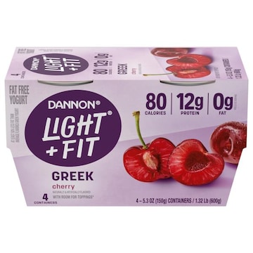 Dannon Light + Fit Fat Free Greek Cherry Yogurt