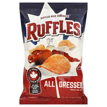 Ruffles Potato Chips, All Dressed Flavored