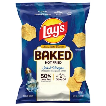 Lay's Baked Not Fried Salt & Vinegar Potato Chips
