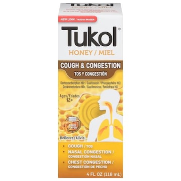 Tukol Cough & Congestion, Ages 12+, Honey